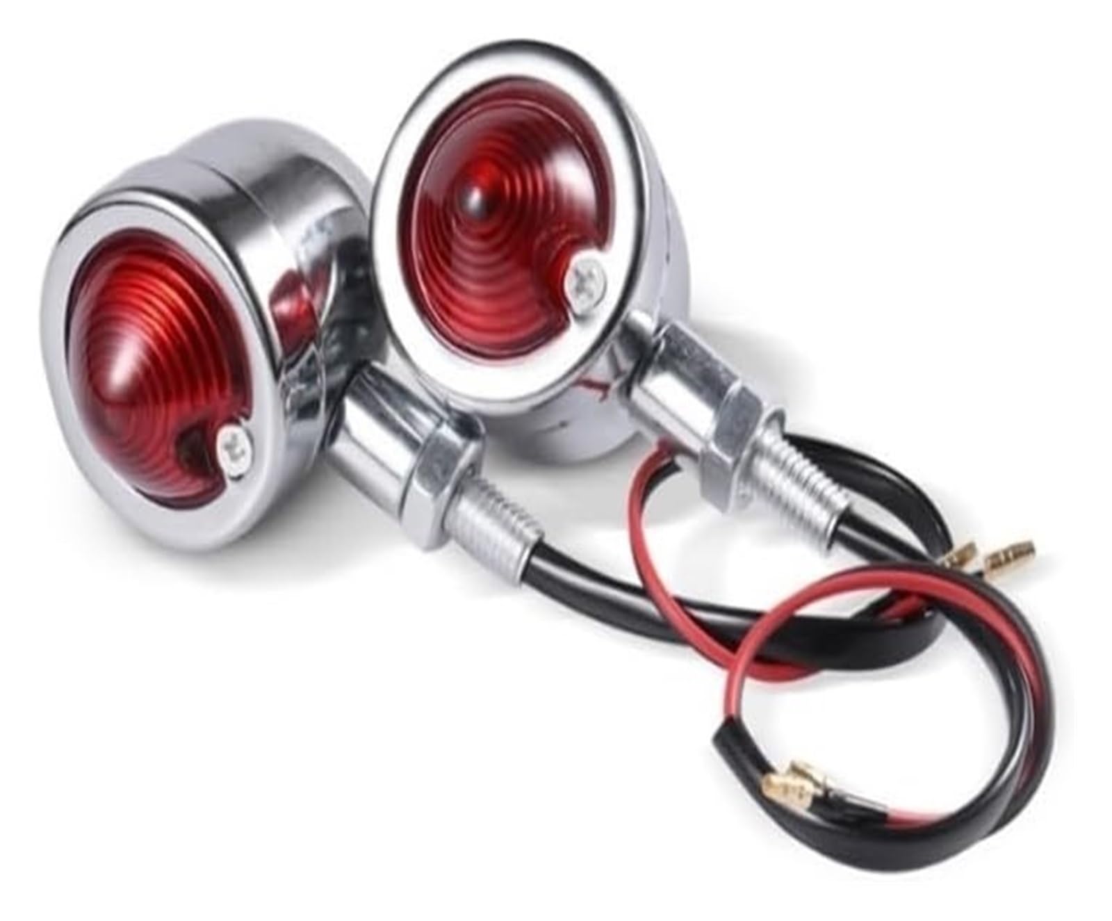 BUTUFYTR Blinkerleuchten Für H&arley Blinker Licht Motorrad Bullet Blinker Lichtanzeige Bernstein Blinker Blinklicht(E 1Pairs) von BUTUFYTR