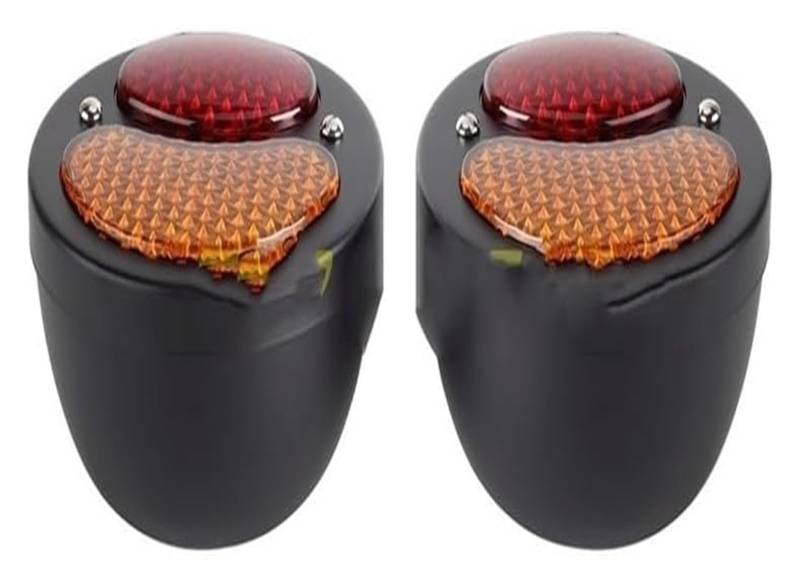 BUTUFYTR Blinkerleuchten Für H&arley Blinker Licht Motorrad Hinten Blinker Anzeige Rücklicht Aluminium Bremse/Lauf Rücklicht(Black Smoke) von BUTUFYTR