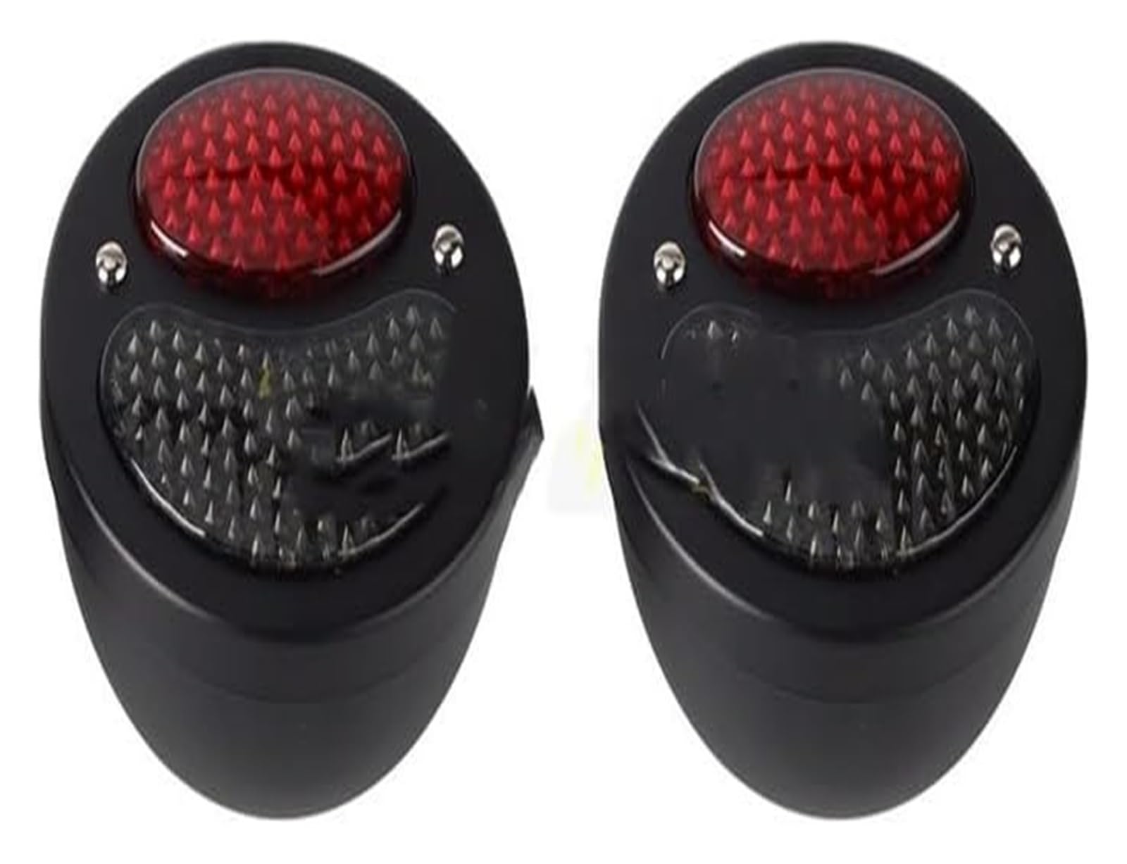 BUTUFYTR Blinkerleuchten Für H&arley Blinker Licht Motorrad Hinten Blinker Anzeige Rücklicht Aluminium Bremse/Lauf Rücklicht(Black Yellow) von BUTUFYTR