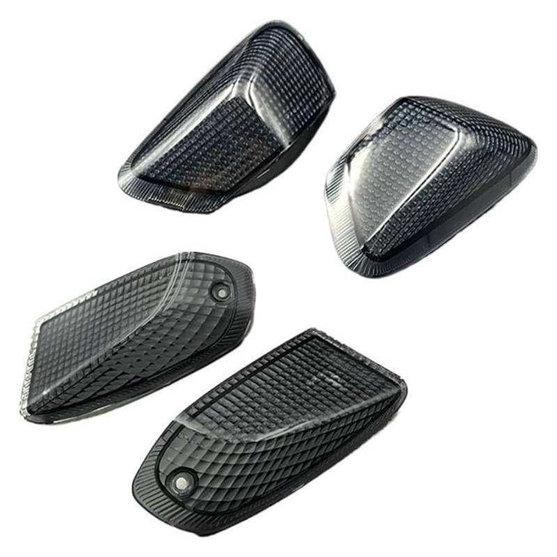 BUTUFYTR Blinkerleuchten Für K&awasaki ZZR 400 600 ZZR400 EX400 Für NINJA ZX6 1990-1992 Frontblinker Kontrollleuchte Abdecklinse Motorradzubehör(Front Rear Smoke 1) von BUTUFYTR