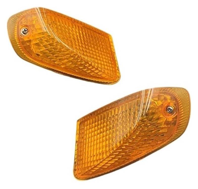 BUTUFYTR Blinkerleuchten Für K&awasaki ZZR 400 600 ZZR400 EX400 Für NINJA ZX6 1990-1992 Frontblinker Kontrollleuchte Abdecklinse Motorradzubehör(Rear Amber) von BUTUFYTR