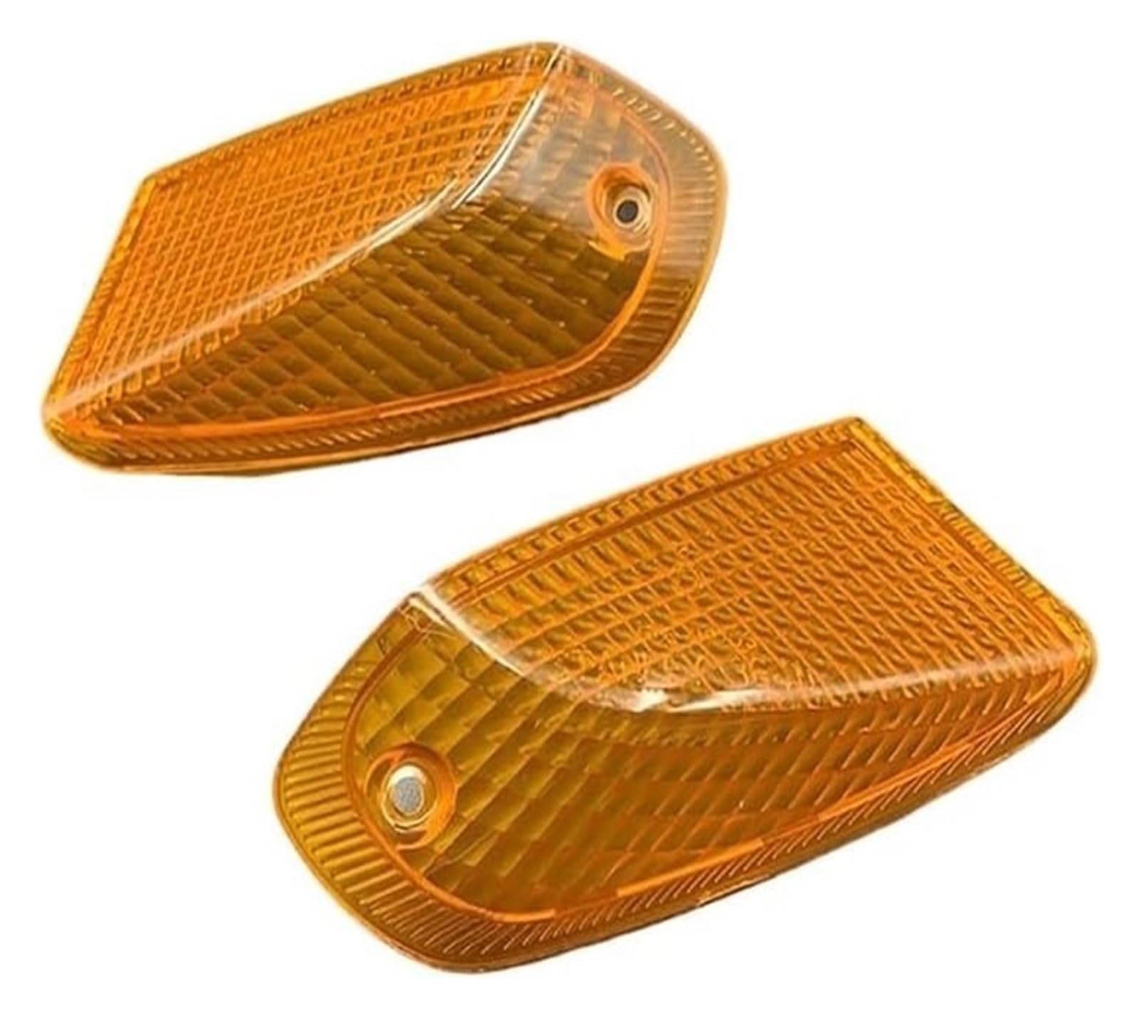 BUTUFYTR Blinkerleuchten Für K&awasaki ZZR 400 600 ZZR400 EX400 Für NINJA ZX6 1990-1992 Frontblinker Kontrollleuchte Abdecklinse Motorradzubehör(Rear Lens Amber) von BUTUFYTR