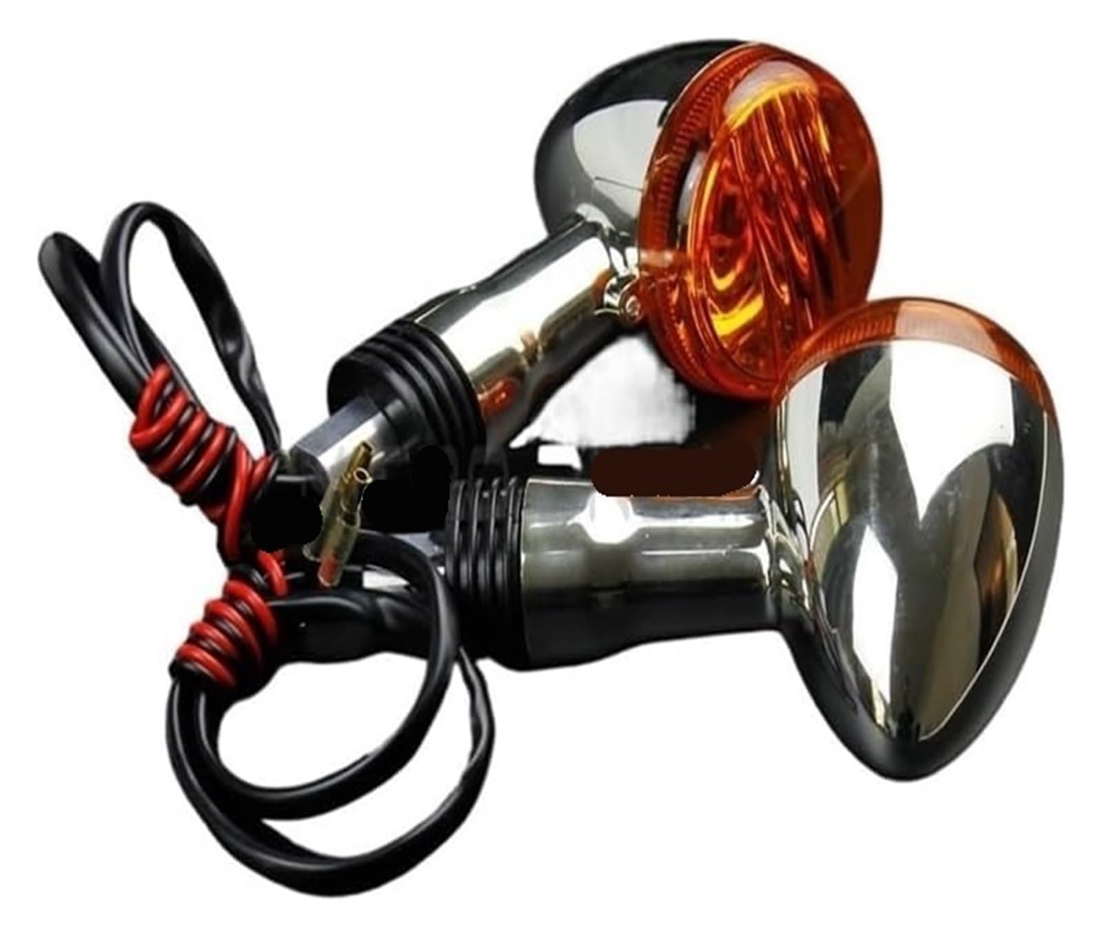 BUTUFYTR Blinkerleuchten Für S&uzuki Für B&oulevard M109R VRZ1800 2006-2015 Motorrad 12V 21W Vorne Hinten Bernstein Blinker Kontrollleuchte(2pcs Front Indicator) von BUTUFYTR