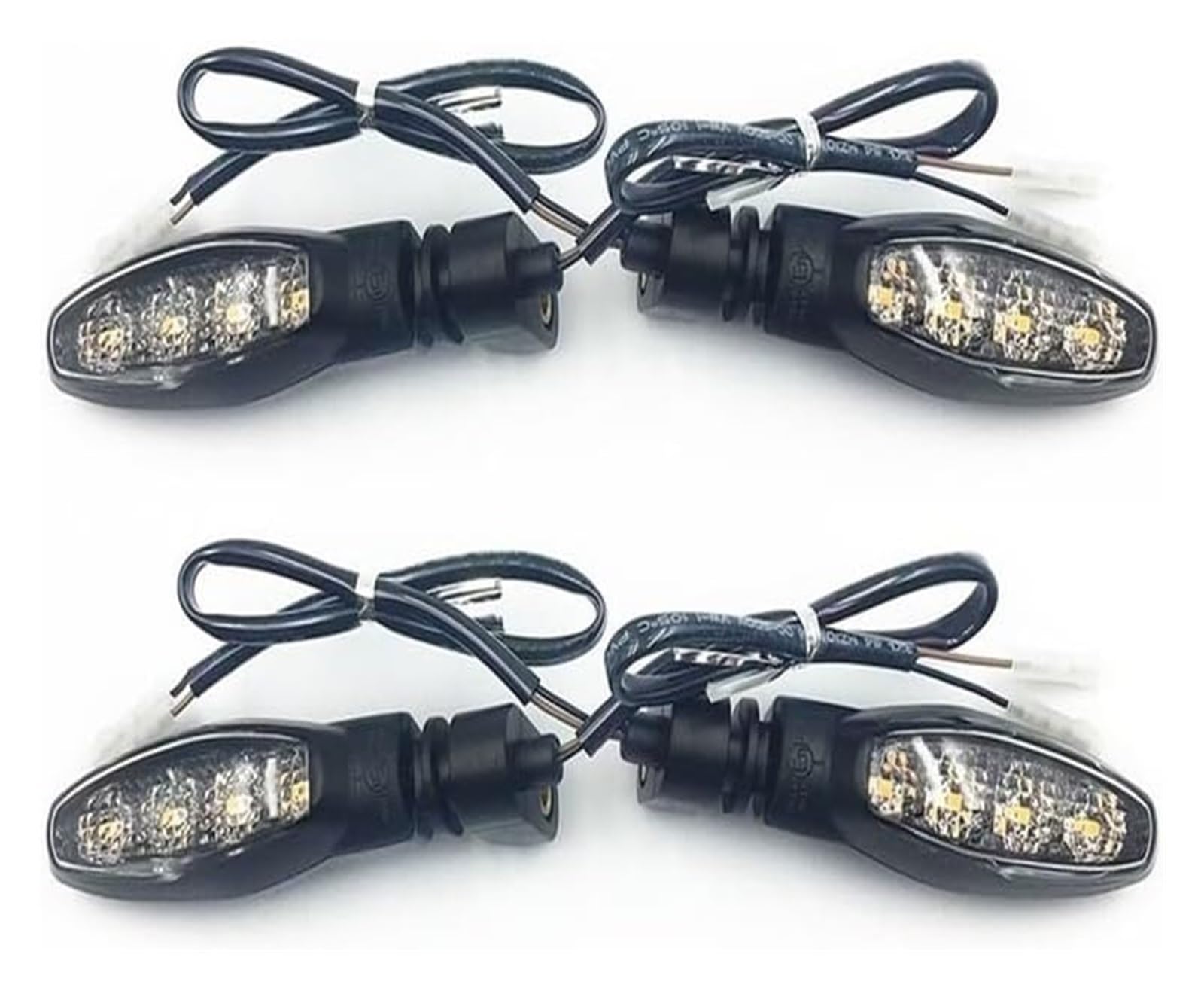 BUTUFYTR Blinkerleuchten Für Tiger 800 XC XCA XCX XR XRX 850 Für Sport 900 GT 1050 1200 Motorrad Zubehör Anzeige Lampe Blinker Blinker Licht(2 pair Clear) von BUTUFYTR