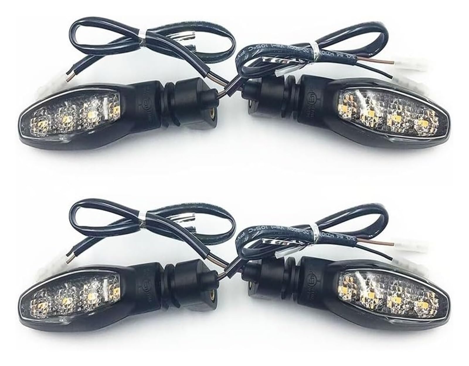 BUTUFYTR Blinkerleuchten Für Tiger 900 1200 1050 800 850 XC XCA XCX XR XRX GT Für SPORT Vorne Hinten Blinker Licht Motorrad Anzeige Blinker Lampe(2 pair Clear) von BUTUFYTR