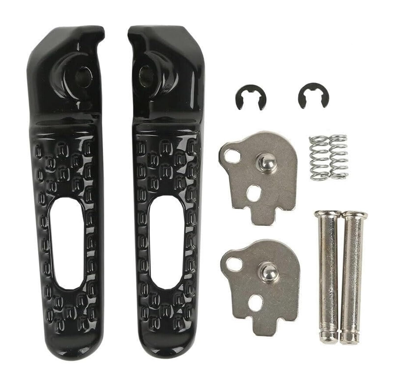 Für CBR600RR Für CB 600RR 2003-2020 Für CB1000R Für CBR1000RR Motorrad Pedal Motorrad Vorne Hinten Fußrasten Fußrasten Fussrasten Motorrad(Black Rear) von BUTUFYTR