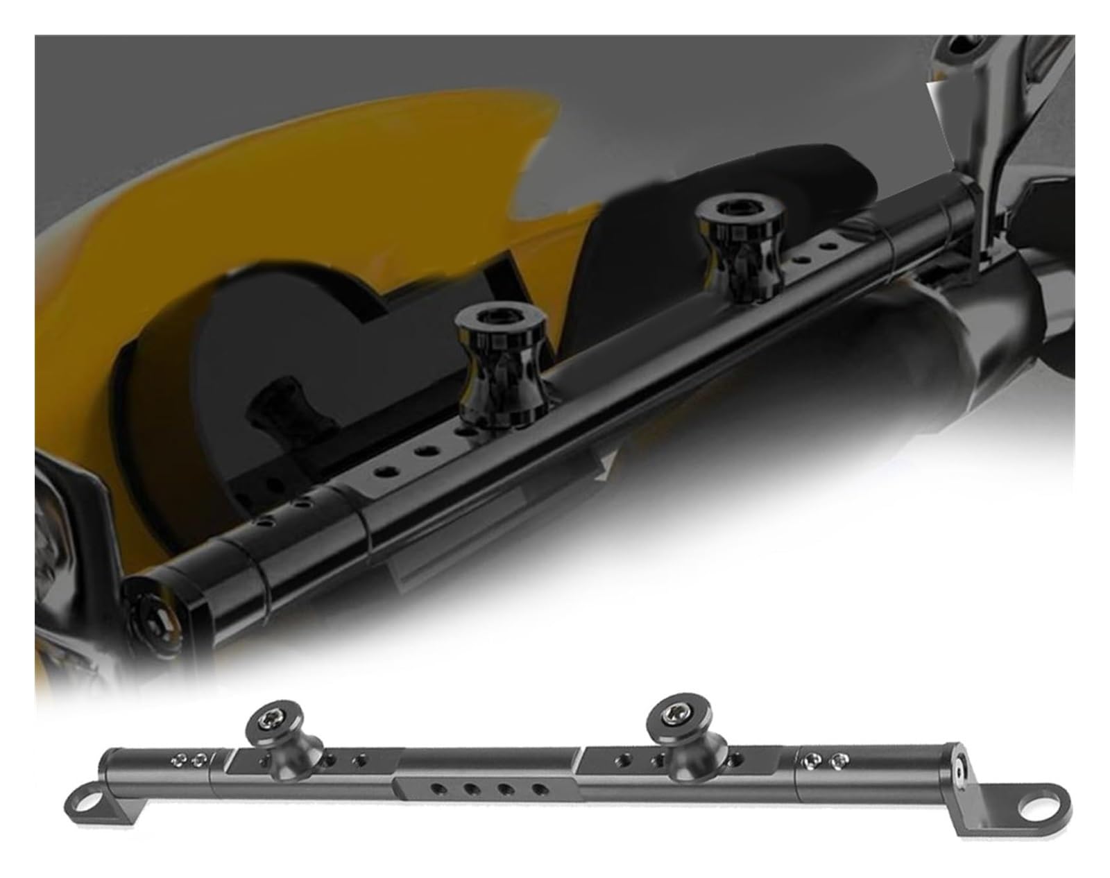 Für Kawa&saki Für V&ersys 650 1000 Für Versys-X300 2008-2020 Motorrad Lenker Balance Bar Lenkhebel Navigation Halterung Motorrad GPS Navigationshalterung(Gary) von BUTUFYTR