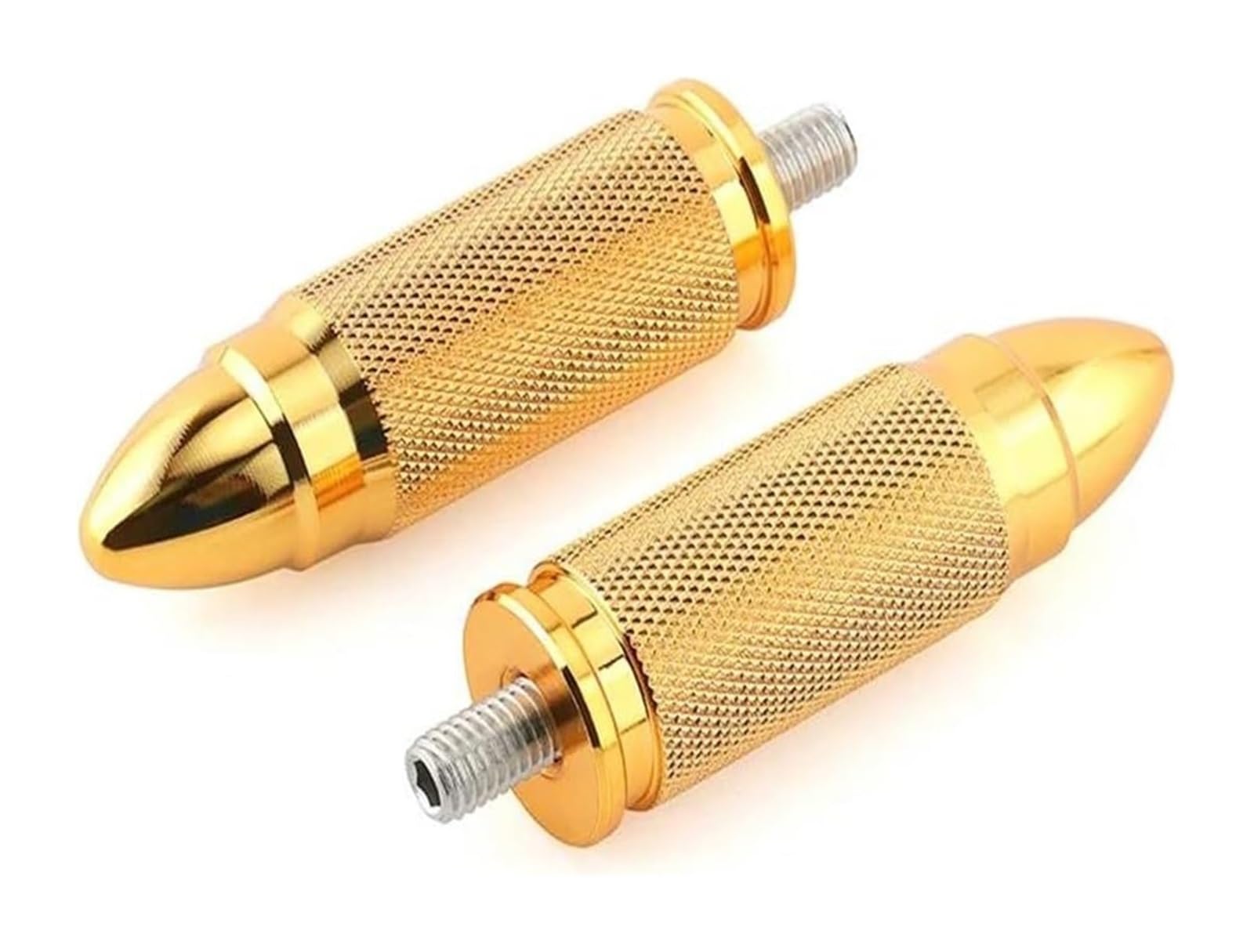 Für SPO&rtster 883 Für Touring Für Electra Für Glide Für Dyna Für Softail Motorrad Gangschaltung Bremshebel Toe Shifter Peg Fußstütze Fussrasten Motorrad(Gold 2pcs) von BUTUFYTR