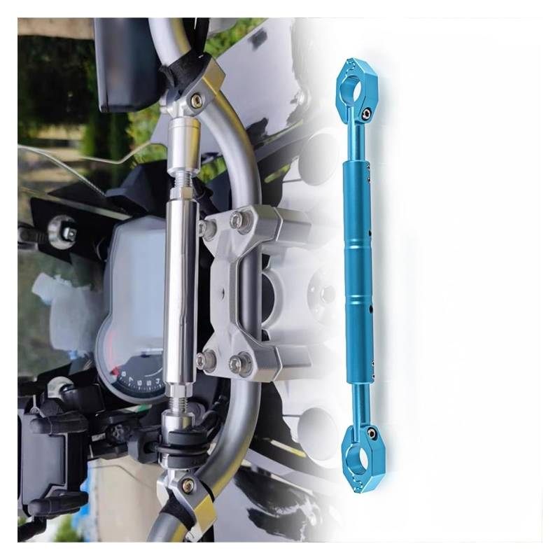 Für SYM Für Burgman 650 2003-2018 MAX 400 I 600 I 300 Lenker Balance Bar Lenkhebel Navigation Halterung Zubehör Motorrad GPS Navigationshalterung(A Light Blue) von BUTUFYTR