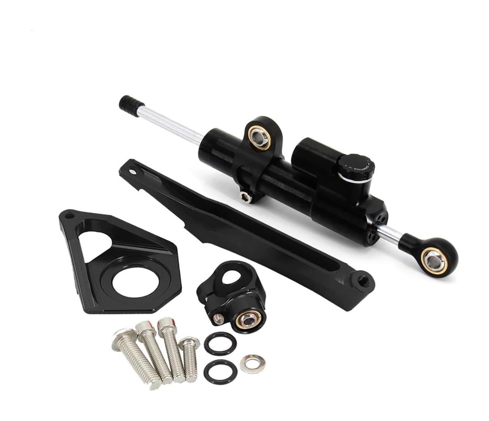 Motorrad Lenkungsdämpfer Für YZF600 YZF R6 2003 2004 2005 Lenksteuerung Stabilisieren Montagehalterung Kit Einstellbarer Motorrad-Lenkungsdämpfer-Stabilisator(X-14) von BUTUFYTR