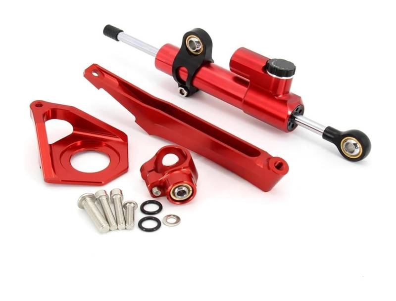 Motorrad Lenkungsdämpfer Für YZF600 YZF R6 2003 2004 2005 Lenksteuerung Stabilisieren Montagehalterung Kit Einstellbarer Motorrad-Lenkungsdämpfer-Stabilisator(X-17) von BUTUFYTR