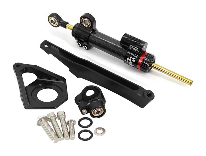 Motorrad Lenkungsdämpfer Für YZF600 YZF R6 2003 2004 2005 Lenksteuerung Stabilisieren Montagehalterung Kit Einstellbarer Motorrad-Lenkungsdämpfer-Stabilisator(X-22) von BUTUFYTR