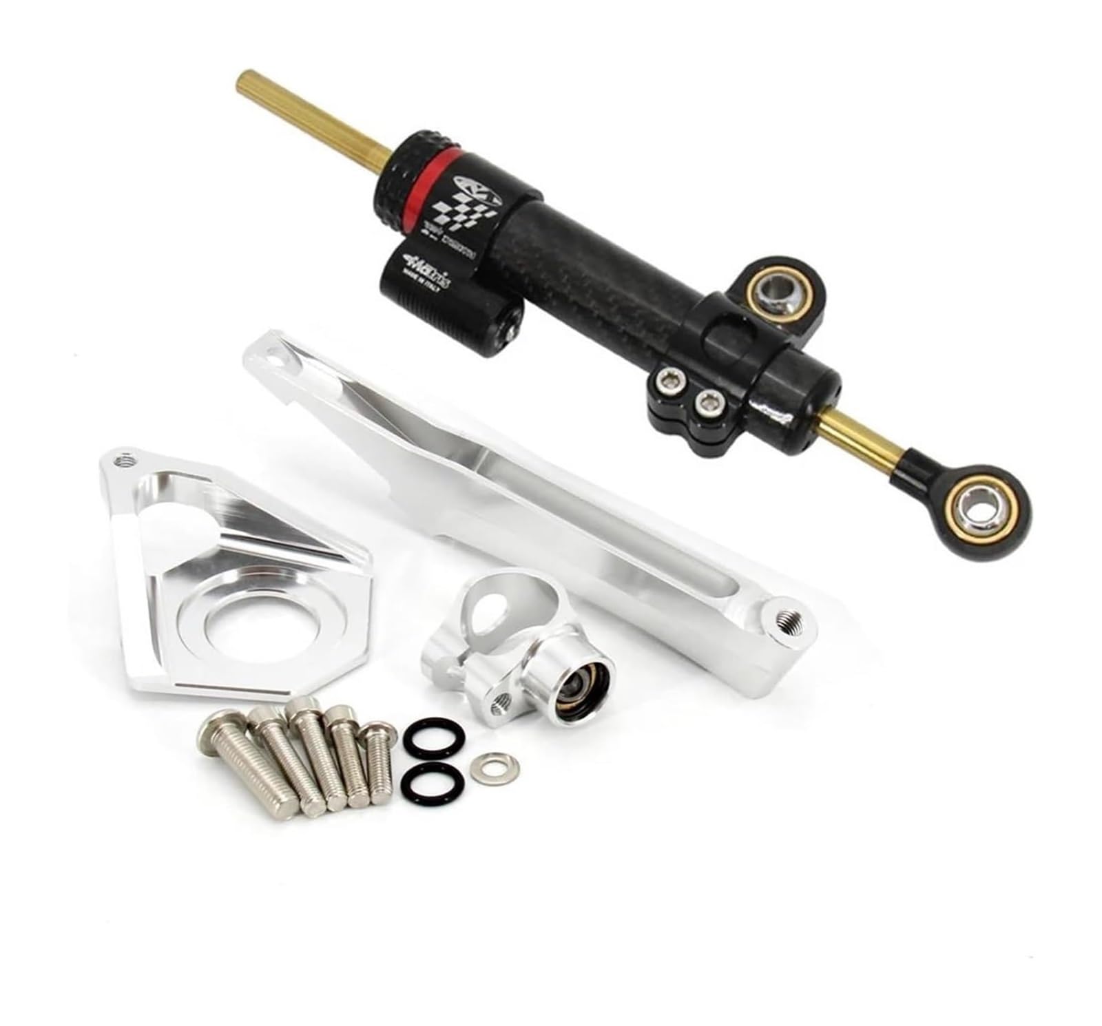 Motorrad Lenkungsdämpfer Für YZF600 YZF R6 2003 2004 2005 Lenkung Stabilisieren Montage Halterung Kit Motorrad Lenkung Dämpfer Stabilisator(X-24) von BUTUFYTR