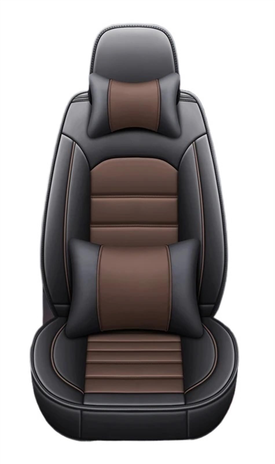 BUUNHI Auto-Schonbezüge Autositzbezüge Leder Komplettset Zubehör Autositzschoner(9 PCS-02) von BUUNHI