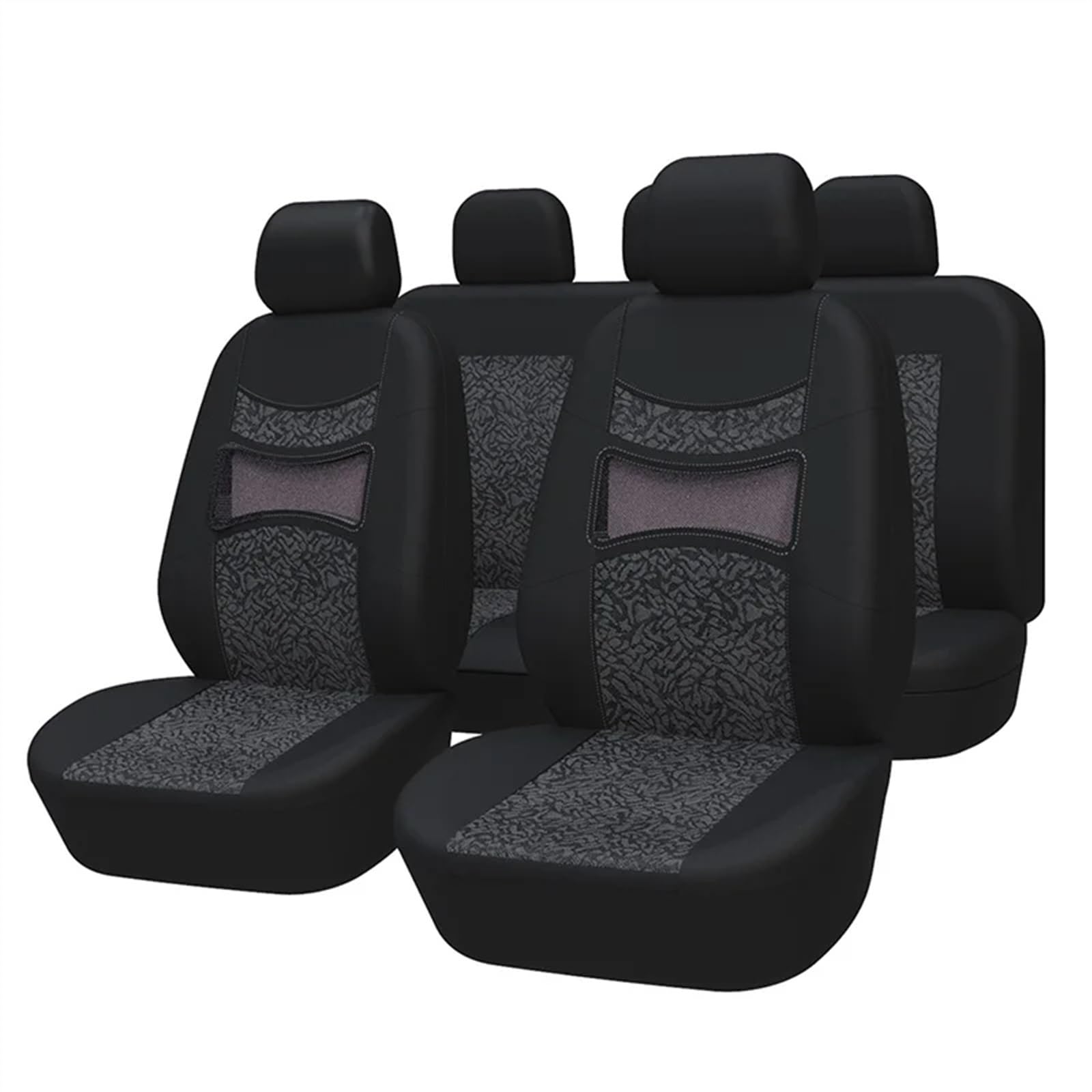 BUUNHI Auto-Schonbezüge Autositzbezug Komplettset Universal Sitzbezüge Autositzschutz Blau Autositzschoner(Gray) von BUUNHI