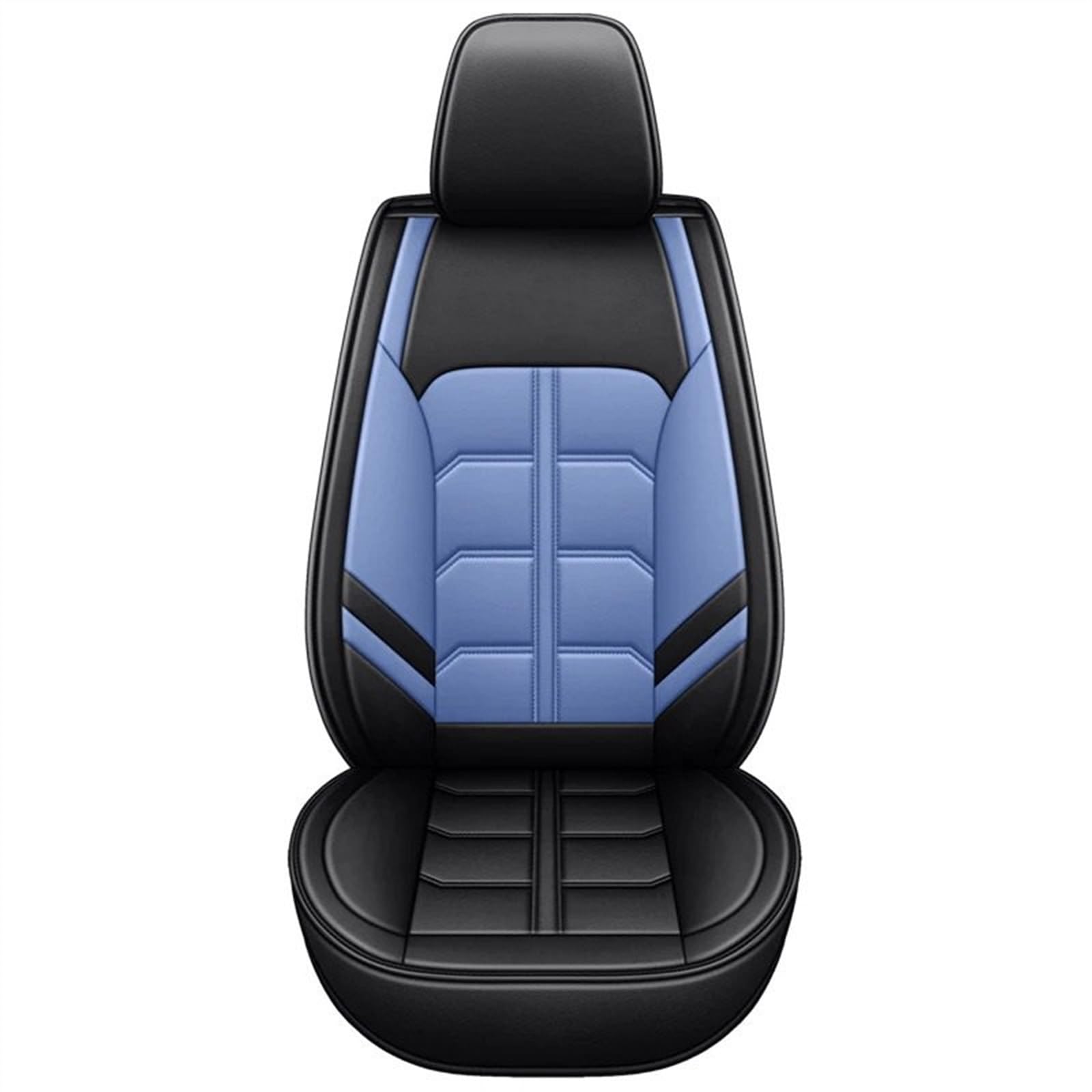 BUUNHI Auto-Schonbezüge Universal Autositzbezüge 360 ​​Grad voll abgedeckt Ledersitzbezug für 90% Limousine SUV 5 Sitze Auto Autositzschoner(Black blue) von BUUNHI