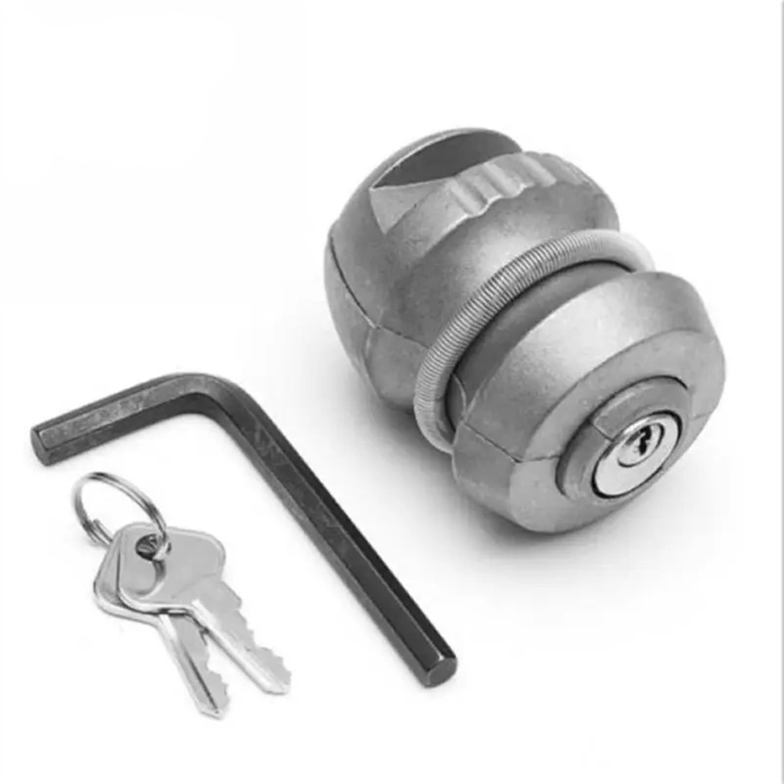 anhängerkupplung 1 stücke Anhänger Teile Hitch Ball Lock Universal Kupplung Tow Caravan Zink-Legierung 50 * 65,5mm Anhängerschloss von BUUNHI