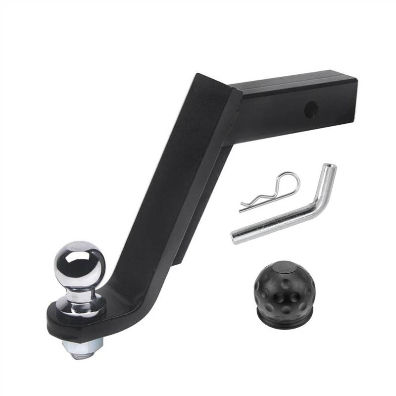 anhängerkupplung 8 Zoll Drop Tow Bar W/50mm 2 Zoll Ball Abdeckung Montieren Zunge Hitch Anhänger Auto RV Boot Teile zubehör Hitch(with 2 Inch Ball) von BUUNHI