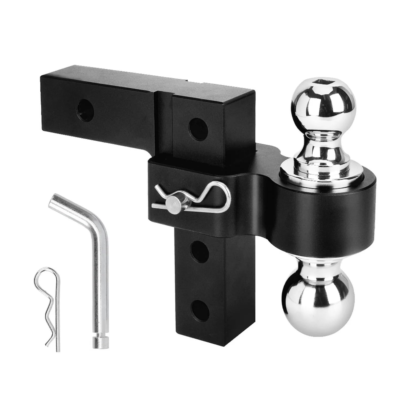 anhängerkupplung Anhänger Haken Chrom Hitch Mit 2 Zoll Ball Abschleppen Heavy Duty Auto Anhängerkupplung RV Teile Camper Caravan Wohnmobil Hitch(3/8) von BUUNHI