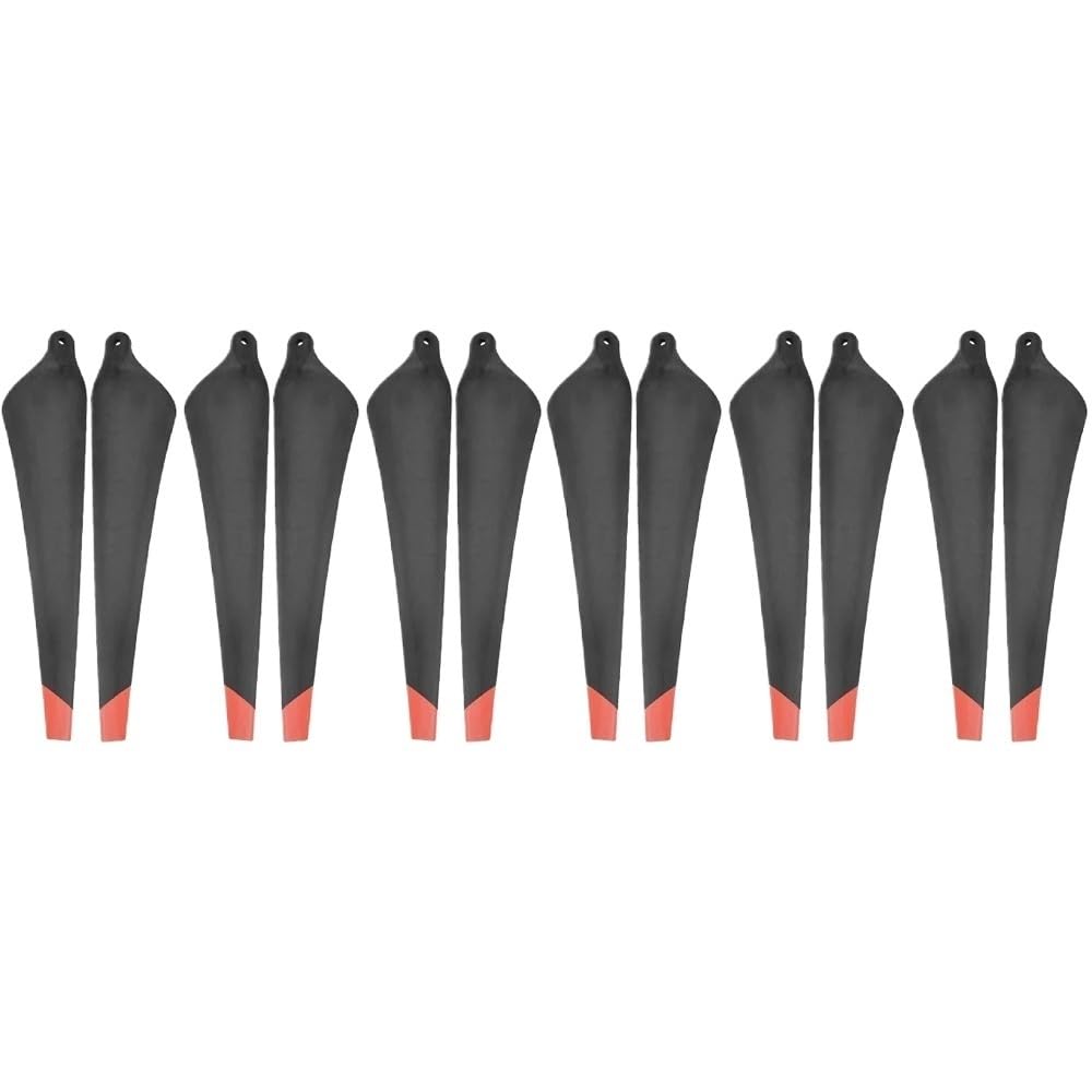 Zubehör Ersatzteile For T30 Propeller 3820s Carbon Faser Nylon Faltbare Propeller Klingen CW und CCW for D T30 Landwirtschaft Drone Paddel Zubehör für Drohnen(12pcs no props clamp) von BUYFKG