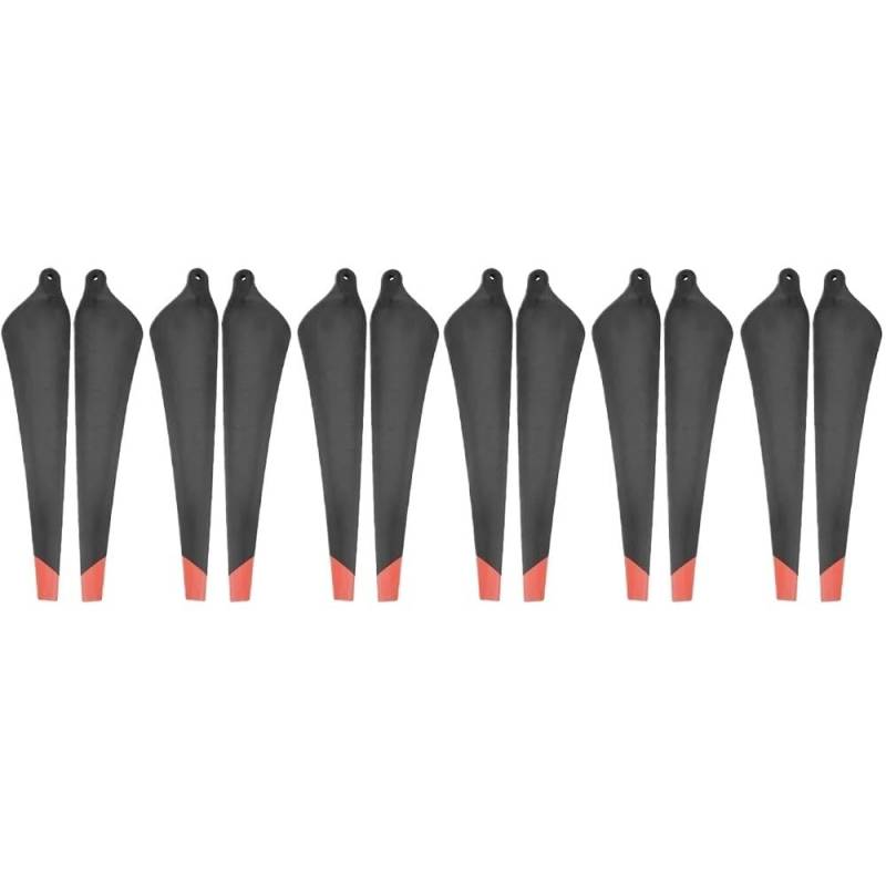 Zubehör Ersatzteile For T30 Propeller 3820s Carbon Faser Nylon Faltbare Propeller Klingen CW und CCW for D T30 Landwirtschaft Drone Paddel Zubehör für Drohnen(12pcs no props clamp) von BUYFKG