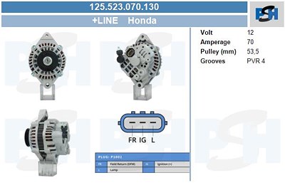 Bv Psh Generator [Hersteller-Nr. 125.523.070.130] für Honda von BV PSH