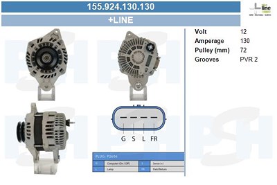 Bv Psh Generator [Hersteller-Nr. 155.924.130.130] für Mitsubishi von BV PSH