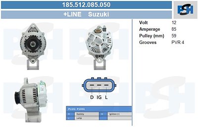 Bv Psh Generator [Hersteller-Nr. 185.512.085.050] für Suzuki von BV PSH