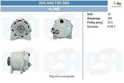 Bv Psh Generator [Hersteller-Nr. 205.449.190.080] für Audi von BV PSH