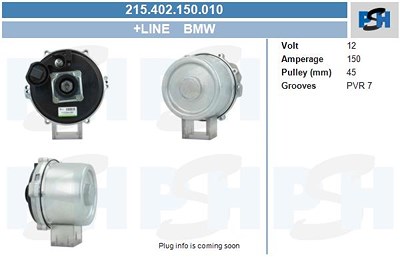 Bv Psh Generator [Hersteller-Nr. 215.402.150.010] für BMW von BV PSH
