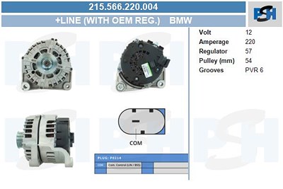 Bv Psh Generator [Hersteller-Nr. 215.566.220.004] für BMW von BV PSH