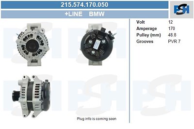 Bv Psh Generator [Hersteller-Nr. 215.574.170.050] für BMW von BV PSH