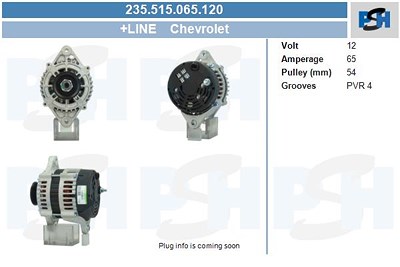 Bv Psh Generator [Hersteller-Nr. 235.515.065.120] für Chevrolet von BV PSH