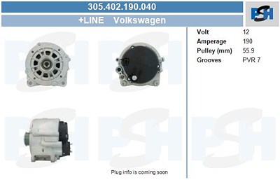 Bv Psh Generator [Hersteller-Nr. 305.402.190.040] für VW von BV PSH