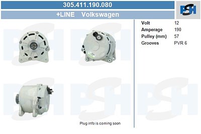 Bv Psh Generator [Hersteller-Nr. 305.411.190.080] für Audi, VW von BV PSH