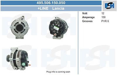 Bv Psh Generator [Hersteller-Nr. 495.506.150.050] für Chrysler, Dodge, Fiat, Lancia von BV PSH