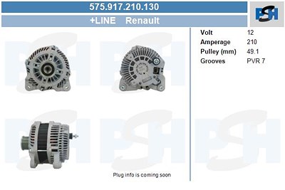 Bv Psh Generator [Hersteller-Nr. 575.917.210.130] für Renault von BV PSH