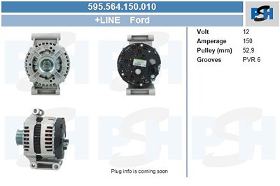 Bv Psh Generator [Hersteller-Nr. 595.564.150.010] für Ford von BV PSH