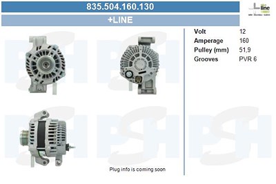 Bv Psh Generator [Hersteller-Nr. 835.504.160.130] für Jeep von BV PSH