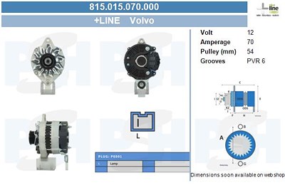 Bv Psh Lichtmaschine 70 A [Hersteller-Nr. 815.015.070.000] von BV PSH