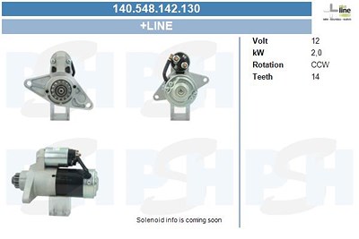 Bv Psh Starter [Hersteller-Nr. 140.548.142.130] für Mazda von BV PSH