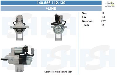 Bv Psh Starter [Hersteller-Nr. 140.556.112.130] für Mazda von BV PSH