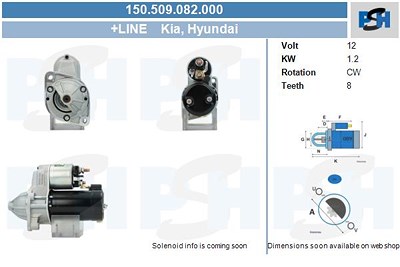 Bv Psh Starter [Hersteller-Nr. 150.509.082.000] für Hyundai, Kia von BV PSH