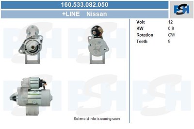 Bv Psh Starter [Hersteller-Nr. 160.533.082.050] für Nissan von BV PSH