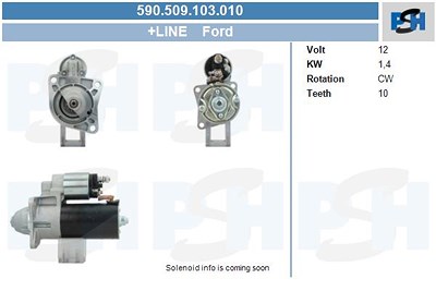 Bv Psh Starter [Hersteller-Nr. 590.509.103.010] für Ford von BV PSH