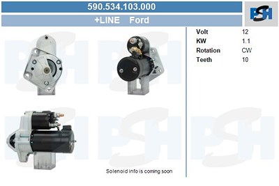 Bv Psh Starter [Hersteller-Nr. 590.534.103.000] für Ford von BV PSH