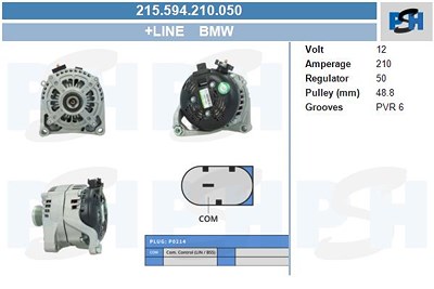 Bv Psh Generator [Hersteller-Nr. 215.594.210.050] für BMW von BV PSH