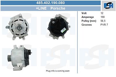 Bv Psh Generator [Hersteller-Nr. 485.402.190.080] für Porsche von BV PSH