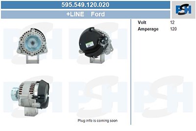 Bv Psh Generator [Hersteller-Nr. 595.549.120.020] für Ford von BV PSH