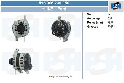 Bv Psh Generator [Hersteller-Nr. 595.906.230.050] für Ford von BV PSH